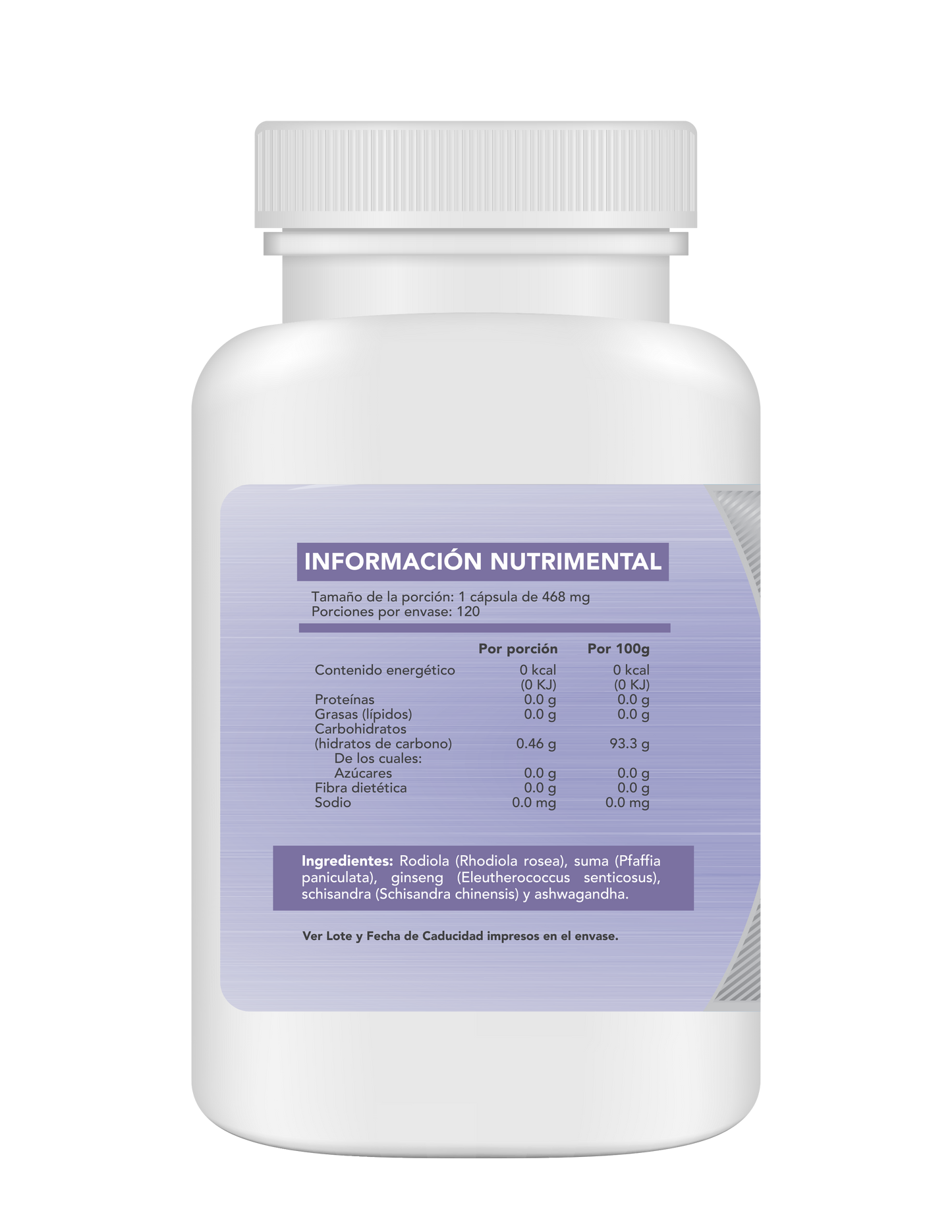 Adrenal Fórmula suplemento alimenticio: