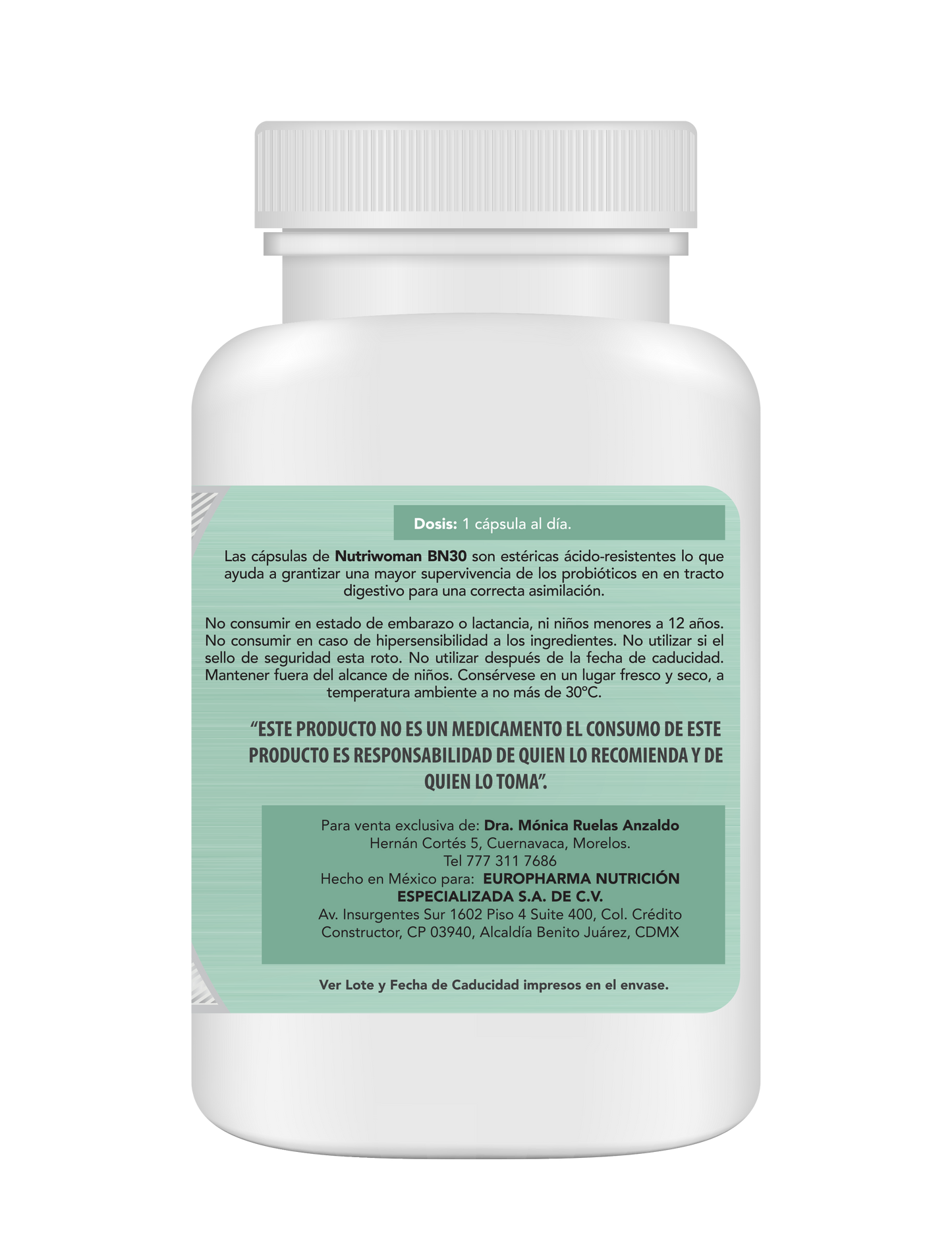 30 BN FORMULA PROBIOTICOS + PREBIOTICOS