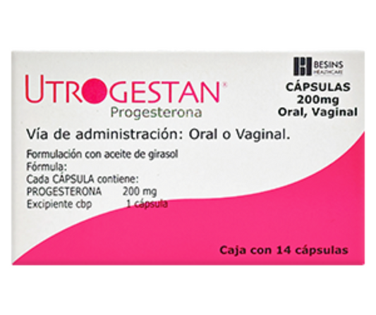 Utrogestan Progesterona 200mg / 14 cap